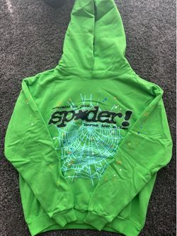 Green spider hoodie
