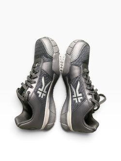 KURU Gray Solid Mesh Low Top Lace-Up Athletic Sneakers Men’s US 9