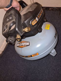 Air compressor Oil free Barley used 150 psi. 6 gallon MCGRAW