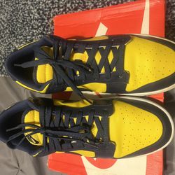 Nike Dunk Low Michigan’s Color Way Size 12 