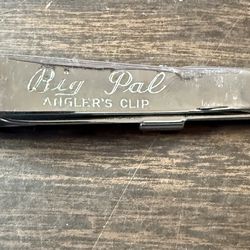 Vintage Big Pal Anglers Clip by COOK Fishing Knife Awl Clipper, Made In USA 4"