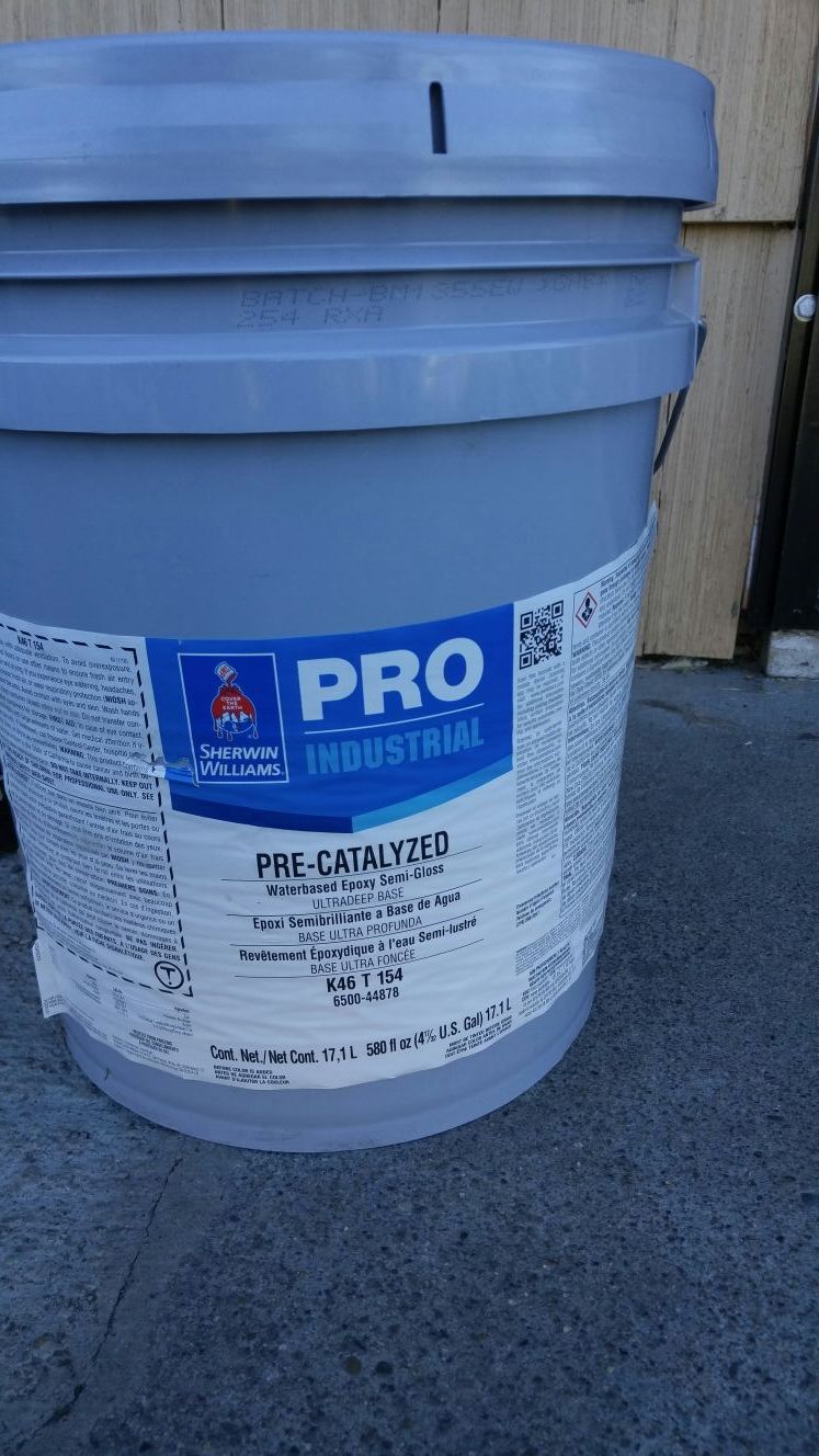 Pre catalyzed waterbased epoxy semi-gloss