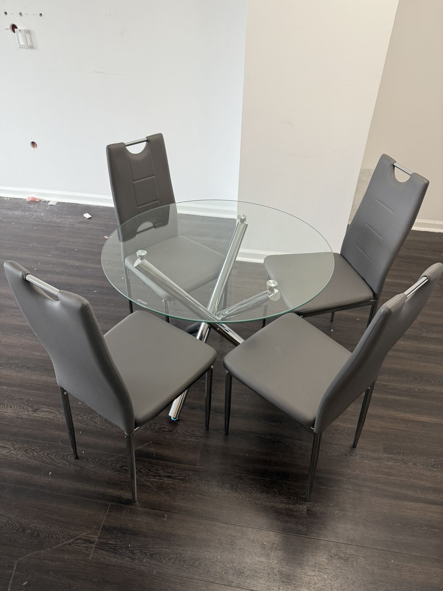 Glass Dining Table & Chairs