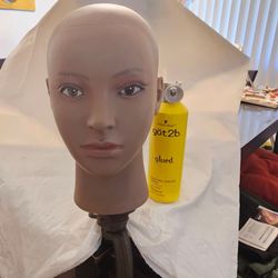 Wig base with wig glue