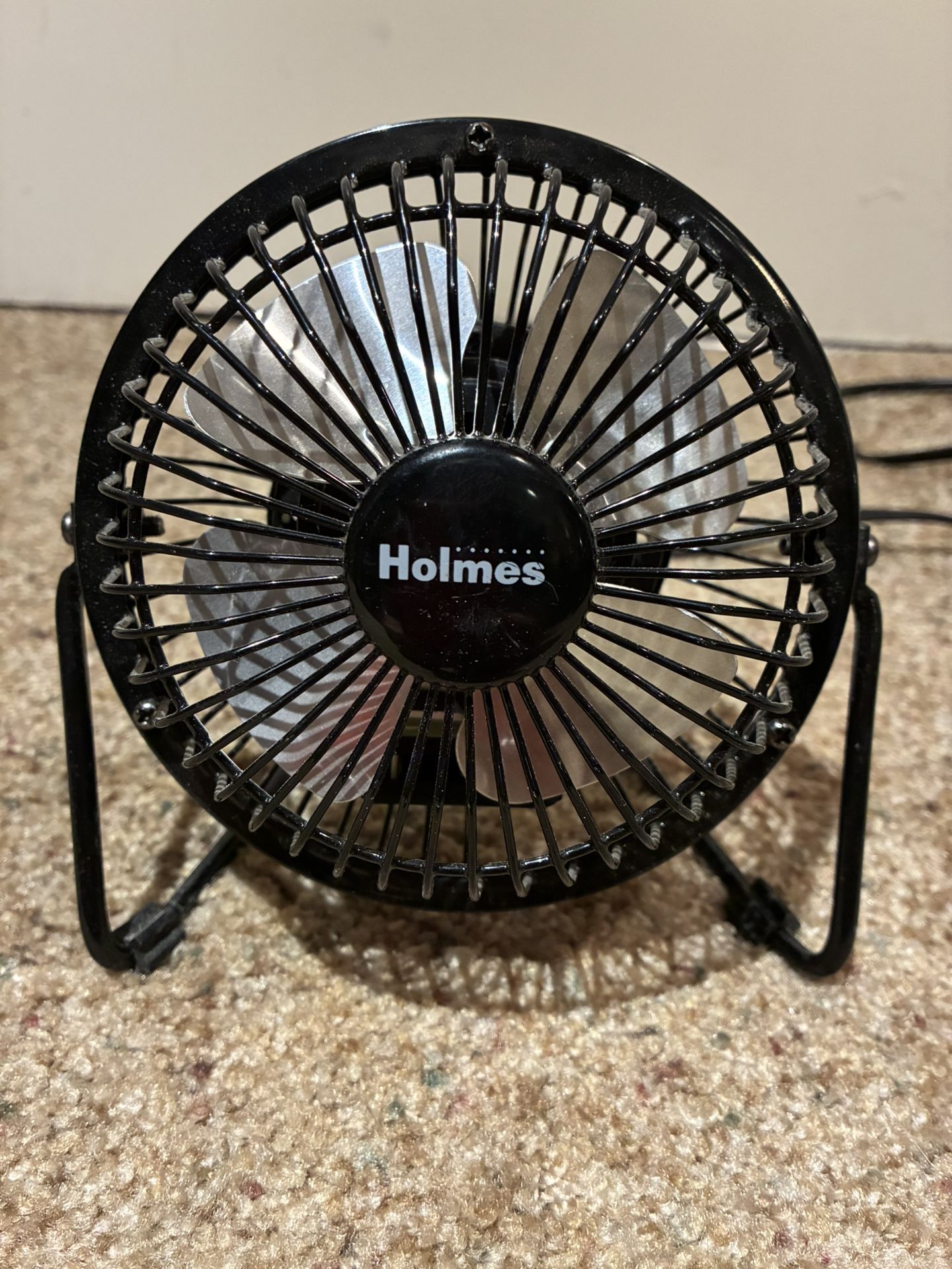 Small 4 Inch Tall Corded Fan