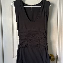 Grey Free People Dress Size S Stretchy 