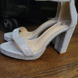 Rhinestone Heels Size 7