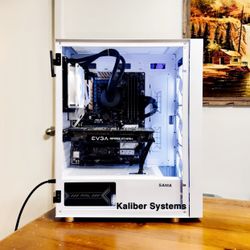 Custom White Gaming Computer with Intel i7 6700K, 1070 GTX Ti, 512GB NvME SSD