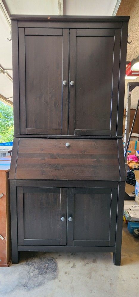 Ikea Secretary Desk With Hutch $100