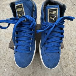 09 PUMA UNDFTD MID UNDEFEATED 24k GOLD PACK ROYAL BLUE SIZE 10