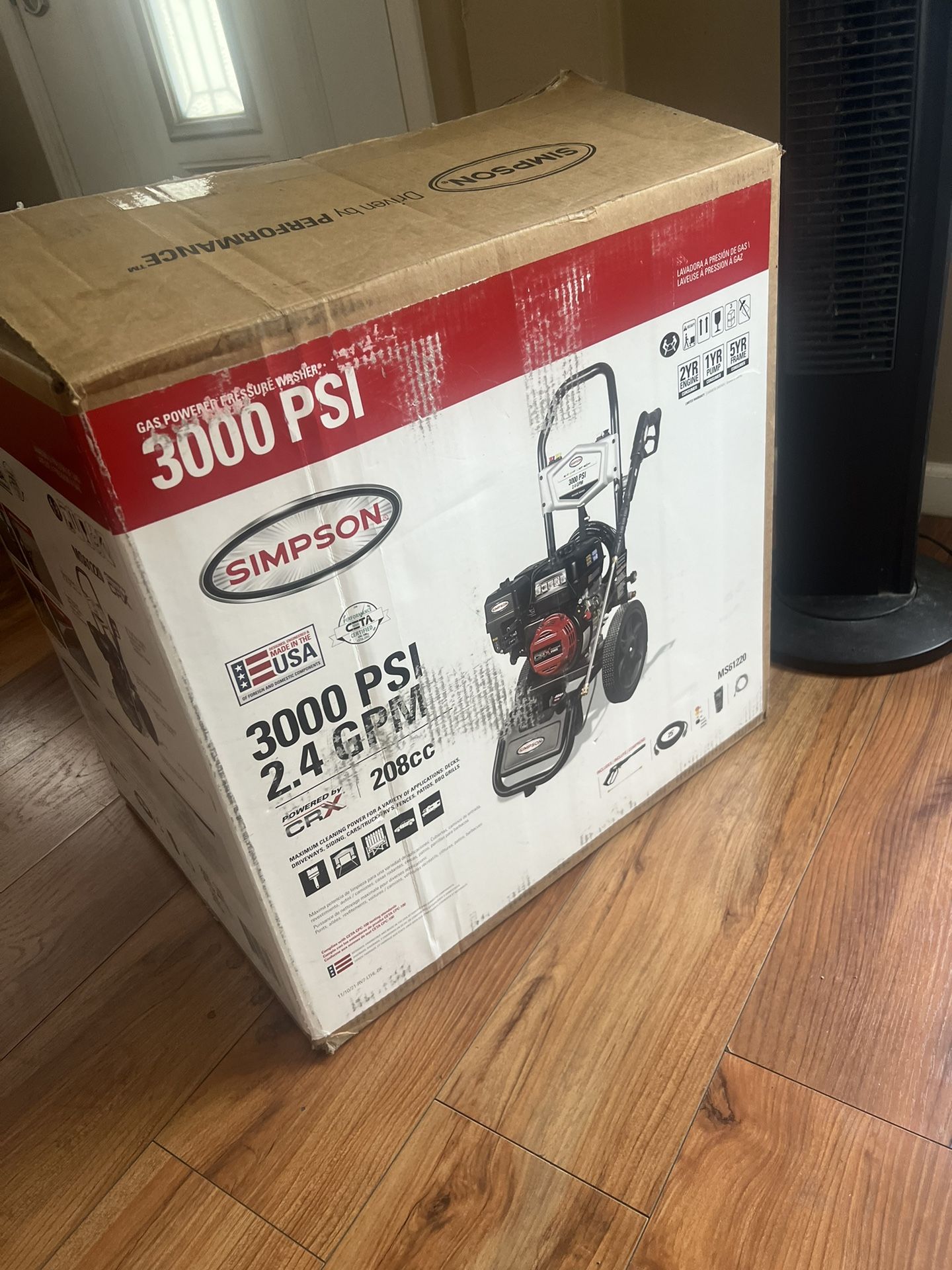 3000 PSI Gas Pressure Washer 