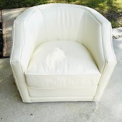 White Swivel Chair