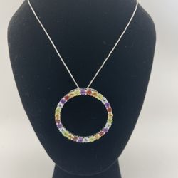 Eternity style pendant neck 