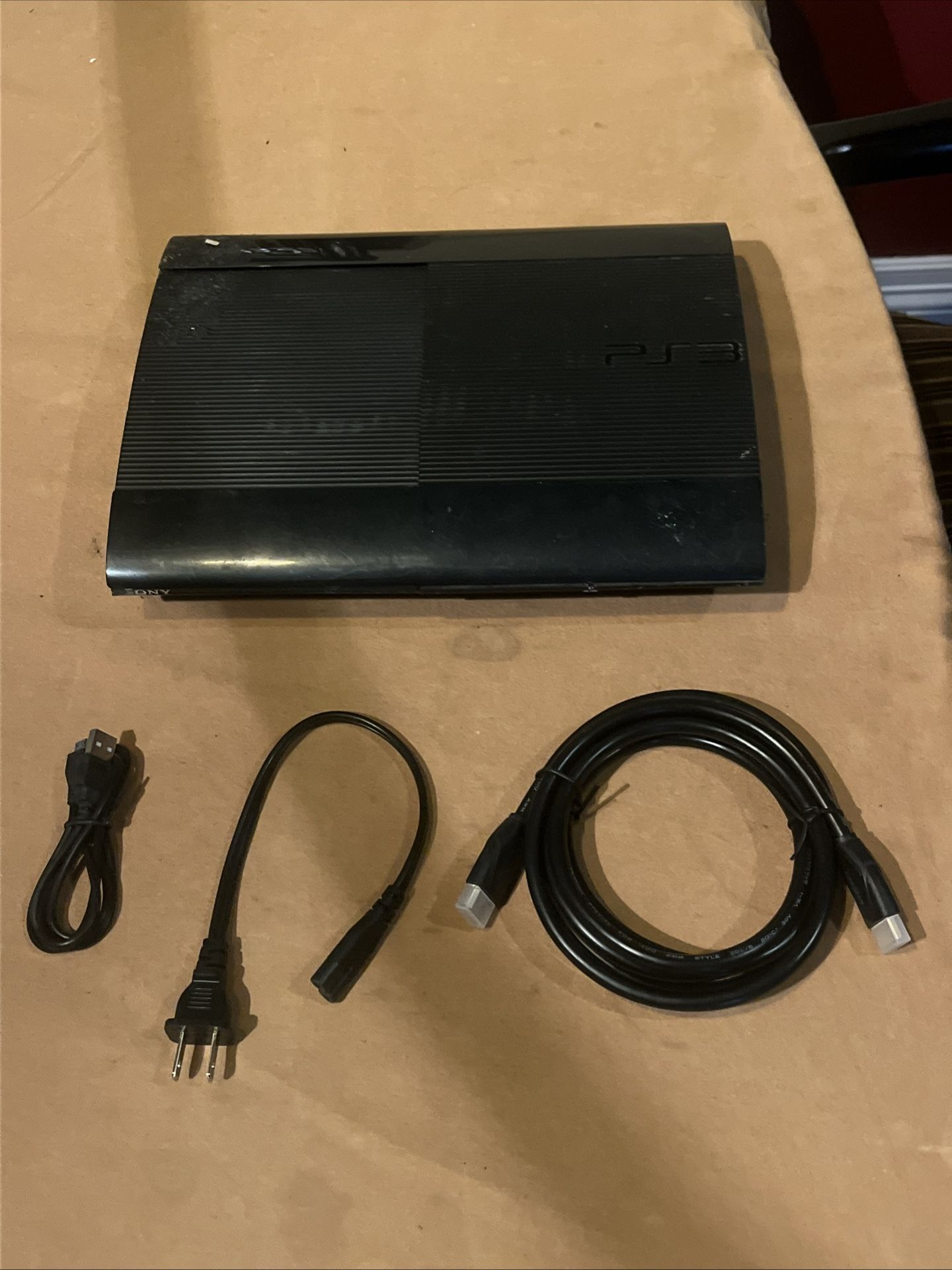 Sony PlayStation 3 PS3 250GB Super Slim CECH-4001B Console Only w/ Cords