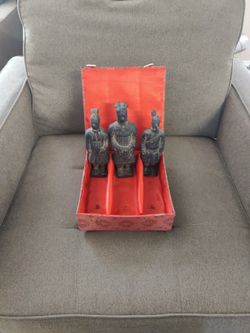 Vintage Terra Cotta Soldier Statues