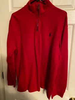 Polo Ralph Lauren Red Quarter-Zip Pullover