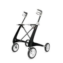 byACRE Carbon Ultra Light Rollator Walker With Storage Bag.