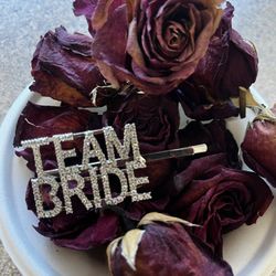 Team Bride Hair Clip Barrette Bachelorette Party Idea