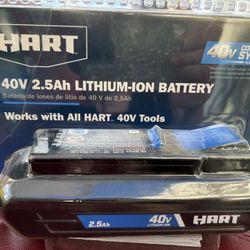 New 40v 2.5ah Hart Battery