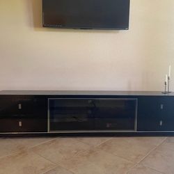 Black Leopold Modern TV Stand