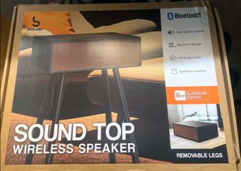 Smart End Table Sound Top Wireless Speaker By Bass Jaxxs #SP-0162