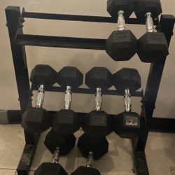 Dumbbells & Rack