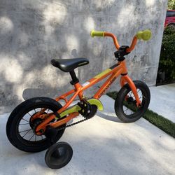 Kids Cannondale Trail Aluminum Bike + Training Wheels 
