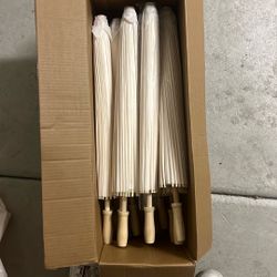White parcel Umbrellas