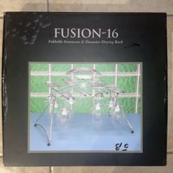 Fusion-16 Foldable Stemware & Decanter Drying Rack Open Box