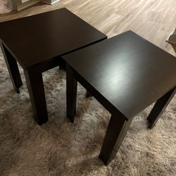 2 Wood Tables 