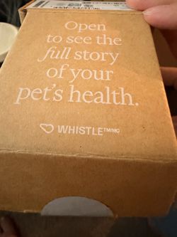 Whistle pet heath tracker
