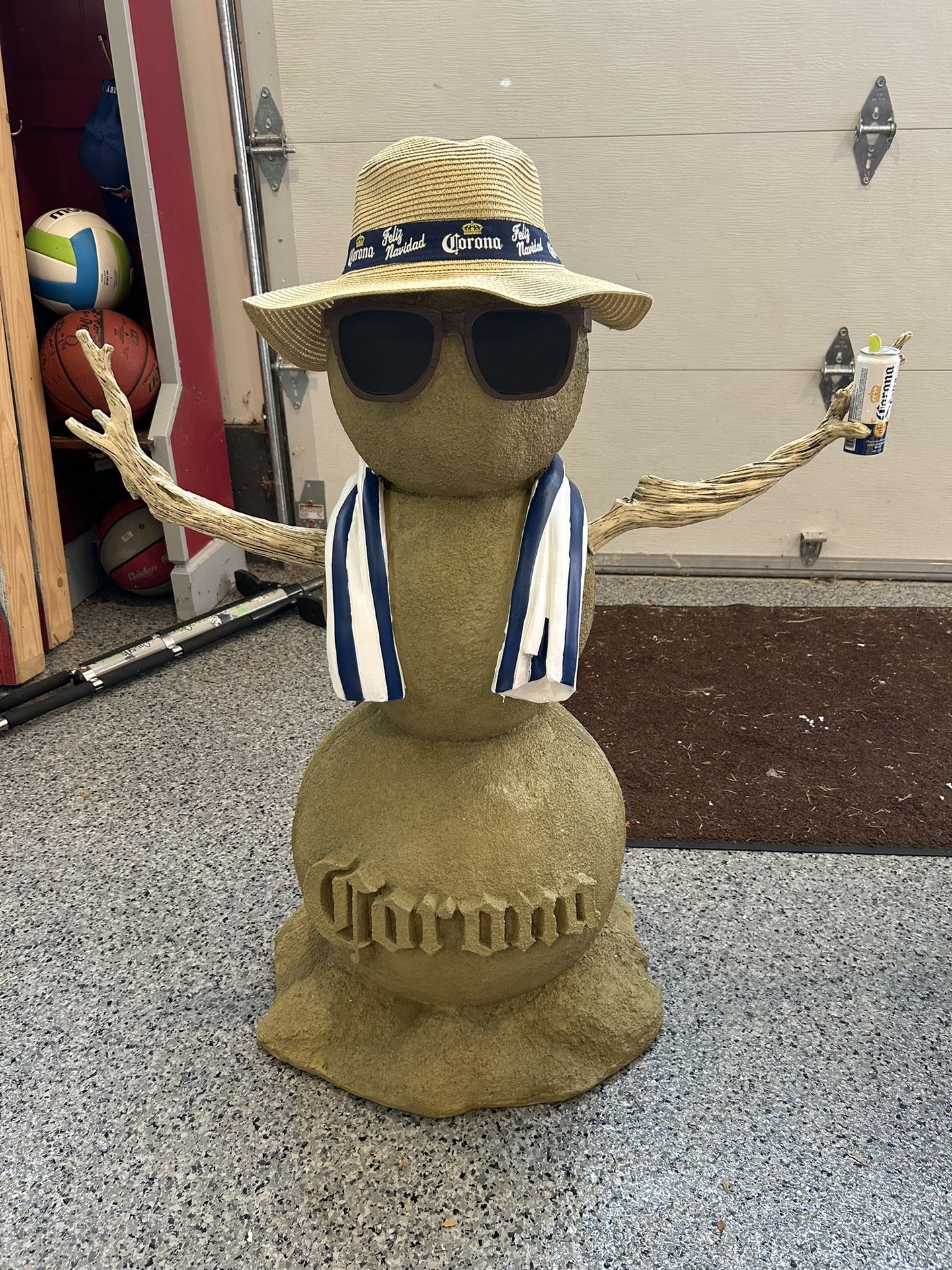 Corona Beer Snowman