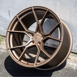 5x120 wheels Stance SF-07 Rims 20” With Michelin Pilot Sport 4s Bronze