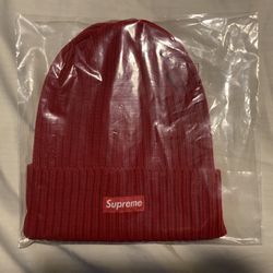Supreme SS24BN7 Overdyed Beanie Red