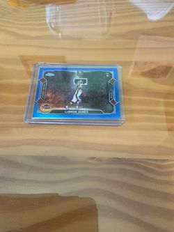 LeBron James moment in time chrome update blue 35/150