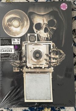 Halloween light & sound canvas
