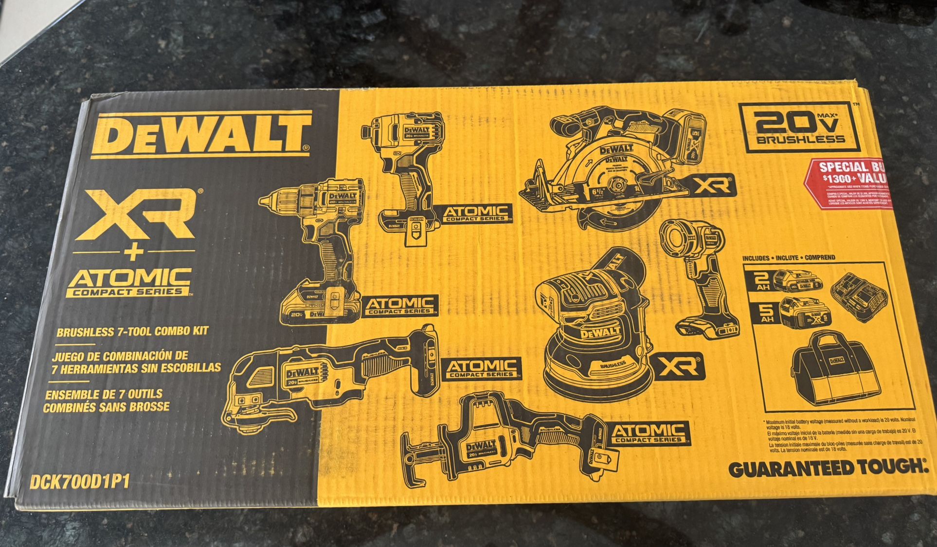 DEWALT 20V XR ATOMIC Combo – 7 Brand New Tools (((NEVER USED )))