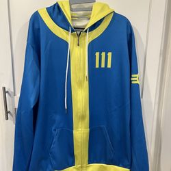 Small Game Fallout 4 Nate Vault 111 Men Women Hoodie Sweatshirt Zip Up Cosplay Jacket