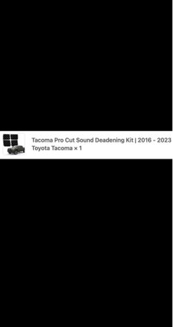 Tacoma Pro Cut Sound Deadening Kit | 2016 - 2023 Toyota Tacoma × 1