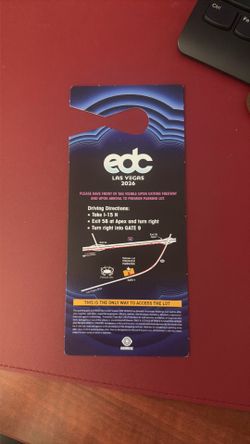 Selling the last 2026 EDC premium parking