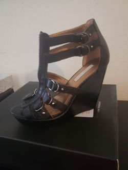 Black wedges 6.5