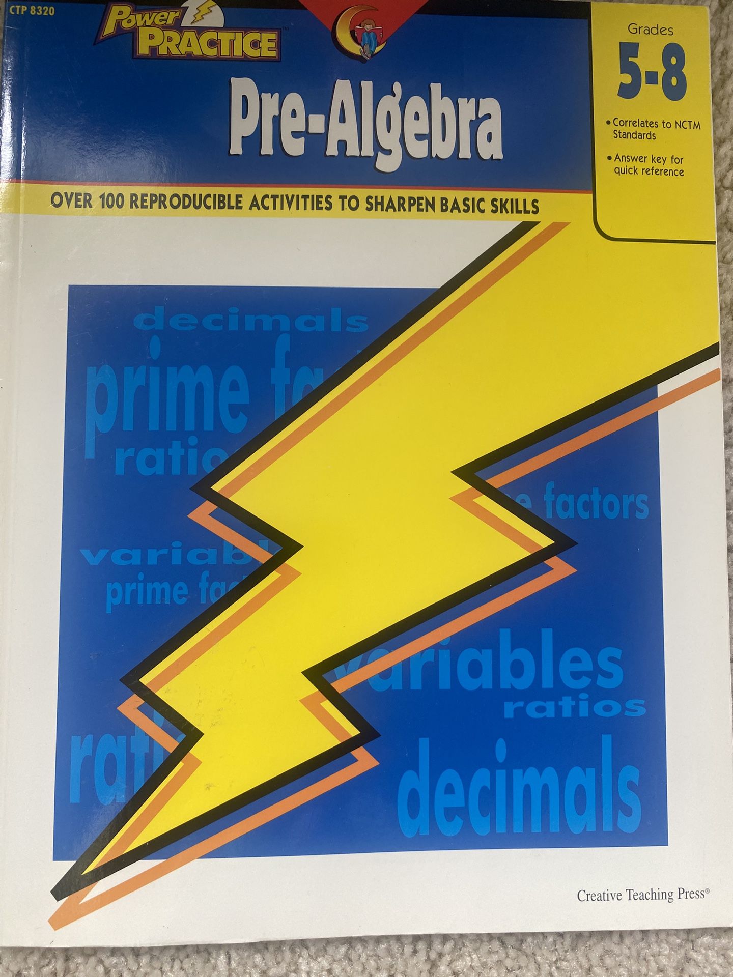 Pre Algebra Work Book