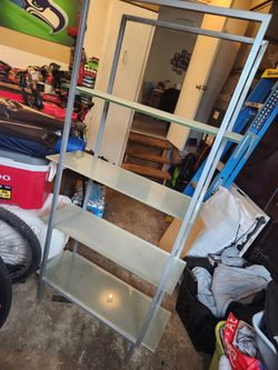 Metal/ Glass Shelving Unit