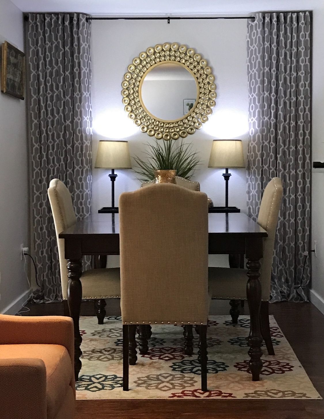 Beautiful Dining Table with Leaf and 6-Chairs