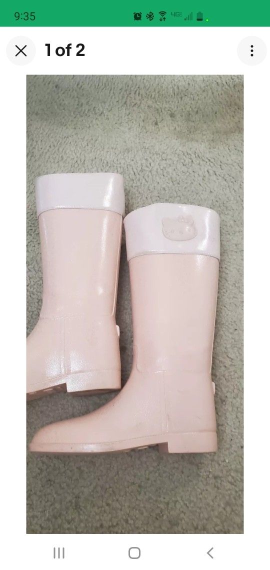 HELLO KITTY BOOTS SIZE 8 PINK