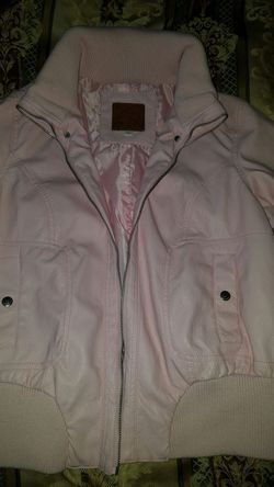 Pink Leather Jacket new never used