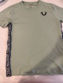 (!Discontinued!) His&Hers True Religion Mint Green And Blue Logo T-Shirt