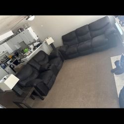 Ashley Furniture Power Reclining Sofa And Loveseat 