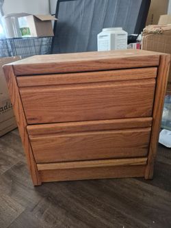 Wooden nightstand