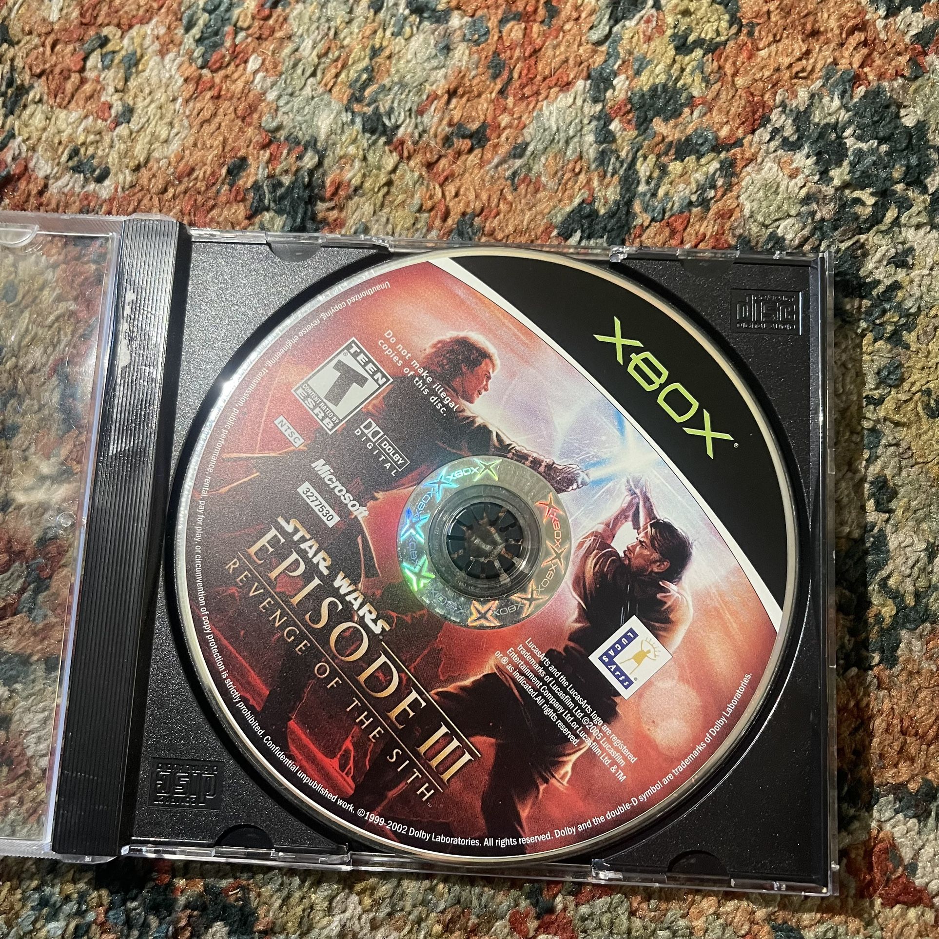 Star Wars Episode 3 Revenge of The sith For Xbox
